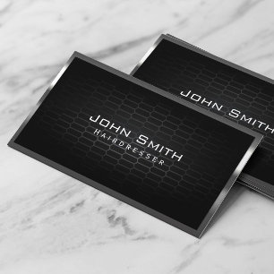 Professionele metalen schelpen Hairdresser Barber Visitekaartje
