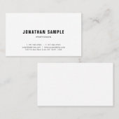 Professionele, minimale, moderne vormgeving visitekaartje (Voorkant / Achterkant)