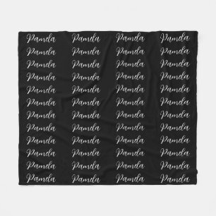 Professionele minimalist Naam toevoegen Persoonlij Fleece Deken