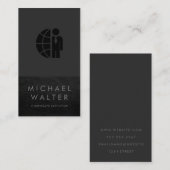 Professionele minimalistisch | Lederbekleding Visitekaartje (Voorkant / Achterkant)