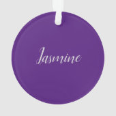 Professionele minimalistische Deep Blue & Paarse Ornament (achterkant)