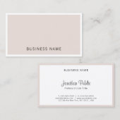 Professionele minimalistische firma Plain Visitekaartje (Voorkant / Achterkant)