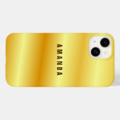 Professionele, minimalistische goudkleur voegt jou Case-Mate iPhone case (Achterkant (horizontaal))