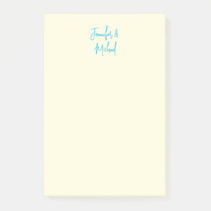Professionele minimalistische kalligrafie naam post-it® notes