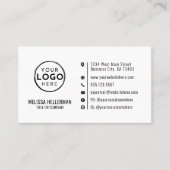 Professionele minimalistische moderne aangepaste b visitekaartje (Voorkant)