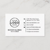 Professionele minimalistische moderne aangepaste b visitekaartje (Voorkant)