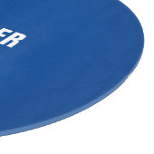 Professionele, minimalistische, moderne blauw add- snijplank (Hoek)