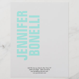 Professionele minimalistische moderne gewaagde bla briefhoofd