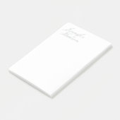 Professionele minimalistische moderne kalligrafie post-it® notes (Schuin)