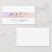 Professionele minimalistische moderne schone lei visitekaartje (Voorkant / Achterkant)