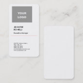 Professionele, minimalistische moderne TOEVOEGING  Visitekaartje (Voorkant / Achterkant)