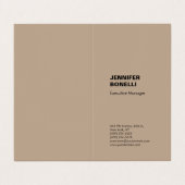 Professionele, minimalistische moderne trendy visitekaartjes (Buitenkant ongevouwen)