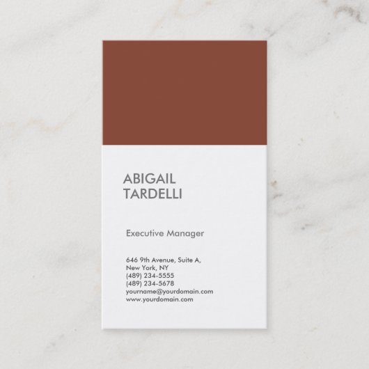 Professionele minimalistische moderne visitekaartje (Voorkant)