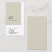Professionele minimalistische moderne visitekaartje (Voorkant / Achterkant)