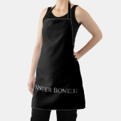 Professionele, minimalistische moderne zwarte add- schort (Insitu)