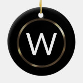 Professionele minimalistische monogram Ornament (Achterkant)