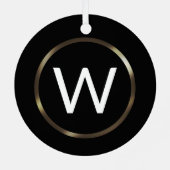 Professionele minimalistische monogram Ornament (Achterkant)