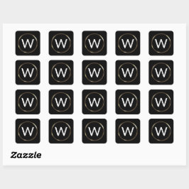 Professionele minimalistische monogram Stickers