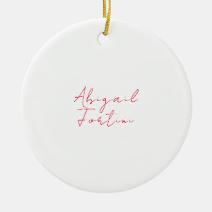 Professionele minimalistische rood wit modern keramisch ornament