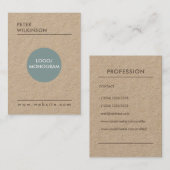 Professionele minimalistische stijl visitekaartje (Voorkant / Achterkant)