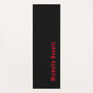 Professionele Minimalistische Zwart Rood Modern Pl Yogamat