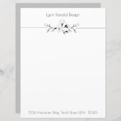 Professionele minimalistische zwart-witverhalen (Voorkant / Achterkant)