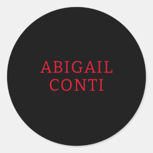 Professionele, minimalistische zwarte zwarte moder ronde sticker