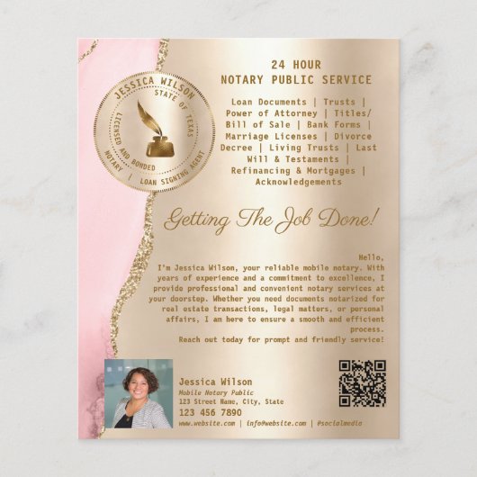 Professionele mobiele handmatige en leningtekenaar flyer (Voorkant)