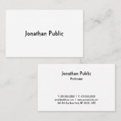 Professionele Modern Cool Trendy Script Sjabloon Visitekaartje (Voorkant / Achterkant)