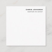Professionele Modern Plain Simple Premium Informatiekaartje (Voorkant)