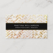 Professionele moderne Abstracte ontwerper architec Visitekaartje (Voorkant)