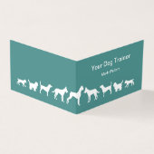 Professionele moderne Dog-training Visitekaartjes (Buitenkant)