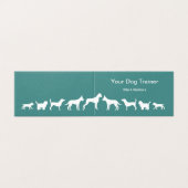 Professionele moderne Dog-training Visitekaartjes (Buitenkant ongevouwen)