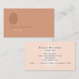Professionele Moderne Eenvoudige Lichte Koper Mini Visitekaartje