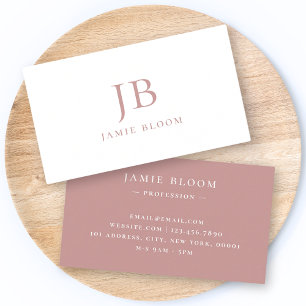 Professionele moderne eenvoudige monogram - Initia Visitekaartje