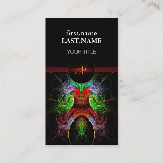 Professionele moderne elegant-carnaval visitekaartje (Voorkant)