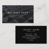 Professionele moderne elegant metaal visitekaartje (Voorkant / Achterkant)