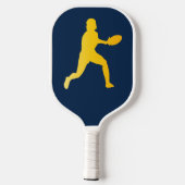 Professionele moderne elegante aangepaste logo met pickleball paddle (Achterkant)