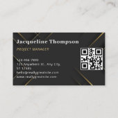 Professionele moderne elegante bouwconstructie visitekaartje (Achterkant)