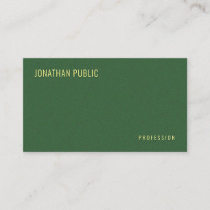 Professionele moderne elegante faux gouden tekst g visitekaartje