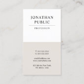 Professionele, moderne, elegante luxe design visitekaartje (Achterkant)