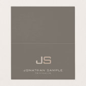 Professionele moderne, elegante Sjabloon van het M Visitekaartjes (Buitenkant ongevouwen)