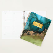 Professionele Moderne Gouden Zwarte Blauwgroen Pla Planner (Display)