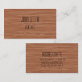 Professionele moderne houten korrels visitekaartje (Voorkant / Achterkant)