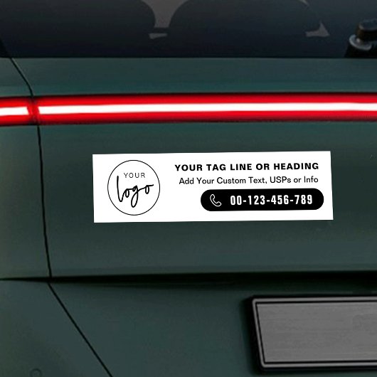 Professionele moderne Logo bedrijfswagen Bumpersticker