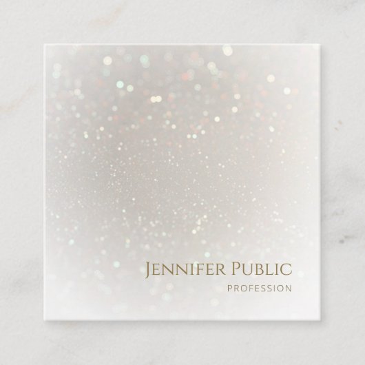 Professionele moderne luxe Sjabloon Vierkante Visitekaartje (Voorkant)