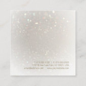 Professionele moderne luxe Sjabloon Vierkante Visitekaartje (Achterkant)