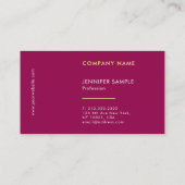 Professionele, moderne luxe Sjabloon Visitekaartje (Achterkant)