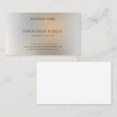 Professionele Moderne Metallic Look Eenvoudige Sja Visitekaartje (Voorkant / Achterkant)