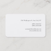 Professionele, moderne, minimale creatie visitekaartje (Achterkant)